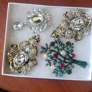 Pendants, brooches